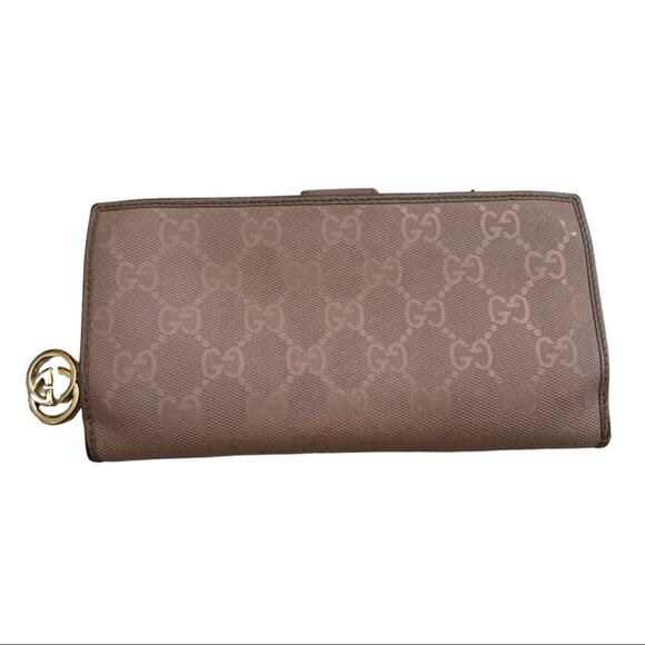 Gucci Dusty Rose Light Pink GG Bifold Wallet AUTHENTIC - Picture 2 of 8
